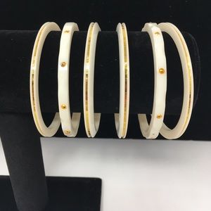 Vintage Bangle Bracelets.  set of 6
